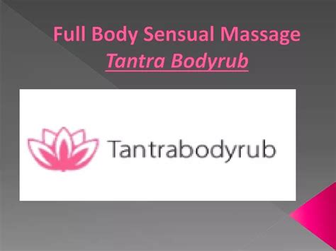 Full Body Sensual Massage Erotic massage Sutysky